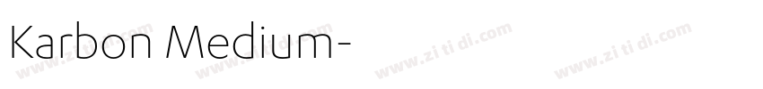 Karbon Medium字体转换